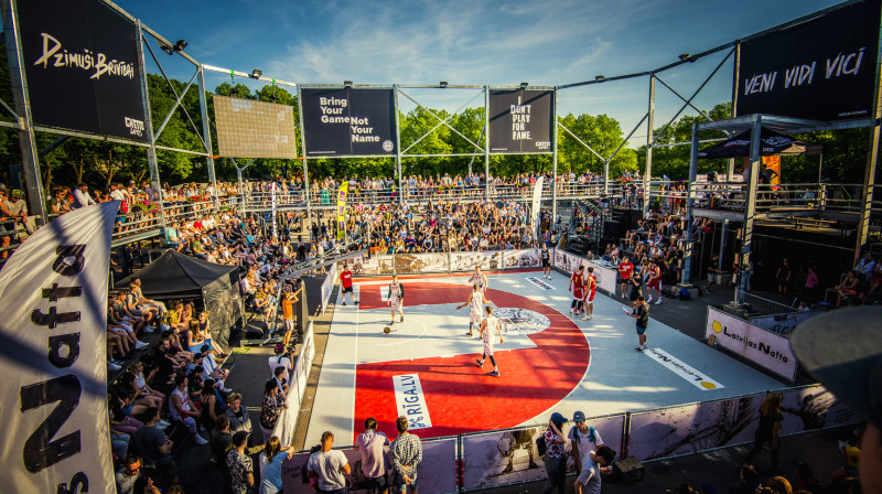 Latvijas 3x3 basketbola centrs - "Ghetto Basket" Kolizejs Grīziņkalnā.
Publicitātes foto