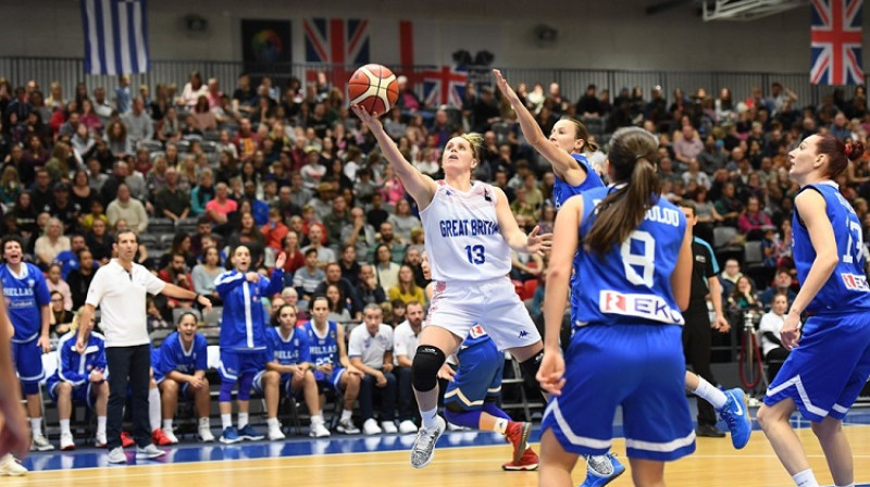 Lielbritānijas līdere Džo Līdhema. Foto: FIBA