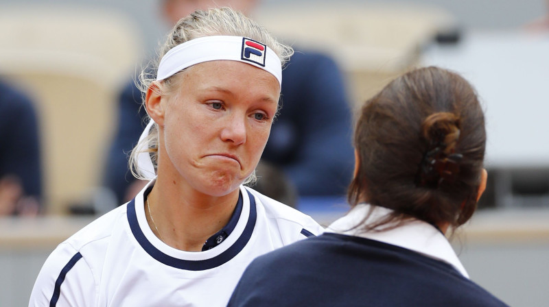 Kiki Bertensai "French Open" beidzies. Foto: Reuters/Scanpix