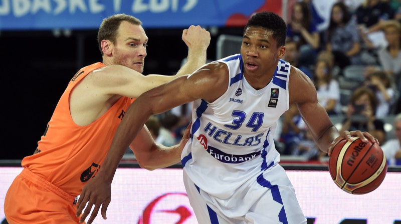 Jannis Adetokunbo 2015. gada Eiropas čempionātā. Foto: AFP/Scanpix