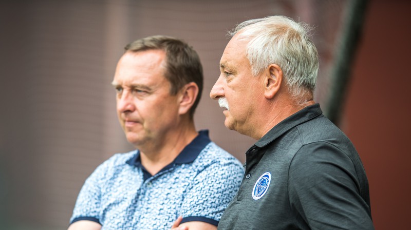 Mihails Koņevs amatā nomainīja Oļegu Kubarevu, kuram aizvakar zaudēja ar rezultātu 0:1. Foto: Zigismunds Zālmanis, rigafc.lv