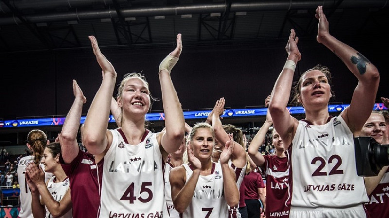 Latvijas basketbolistes. Foto: FIBA