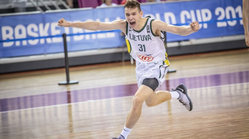 Lietuvas U19 izlases līderis Roks Jokubaitis. Foto: FIBA