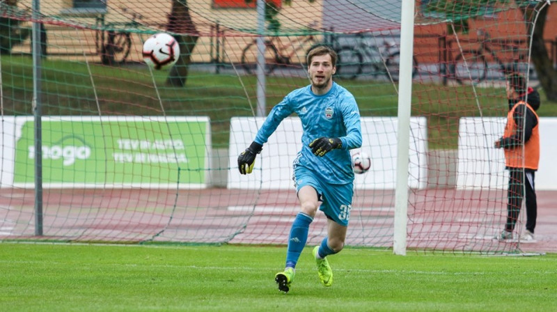 Liepājas komandas vārtsargs Valentīns Raļkevičs. Foto: Mārtiņš Sīlis/FK Liepāja