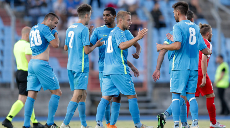 Luksemburgas čempiones "F91 Dudelange" futbolisti. Foto: Imago/Scanpix