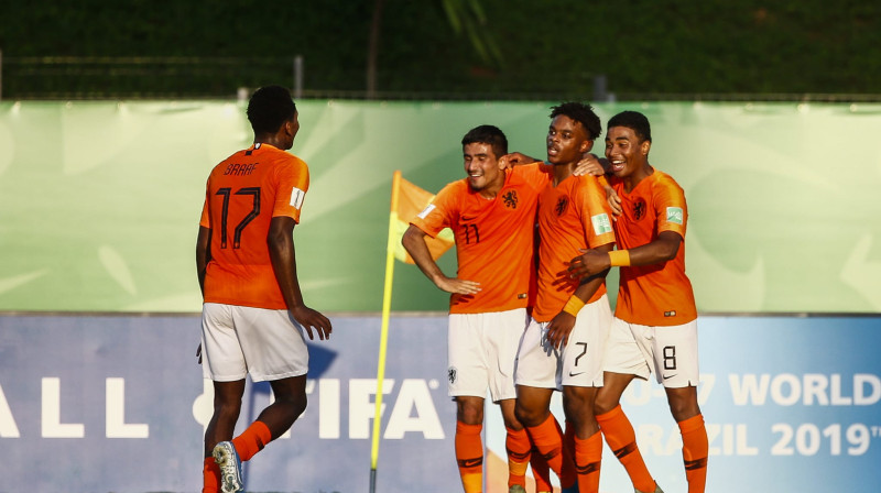 Nīderlandes U17 izlases futbolisti. Foto: fifa.com