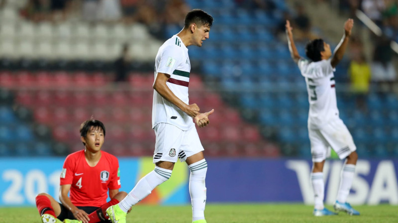 Meksikas U17 izlases futbolistu prieki. Foto: fifa.com