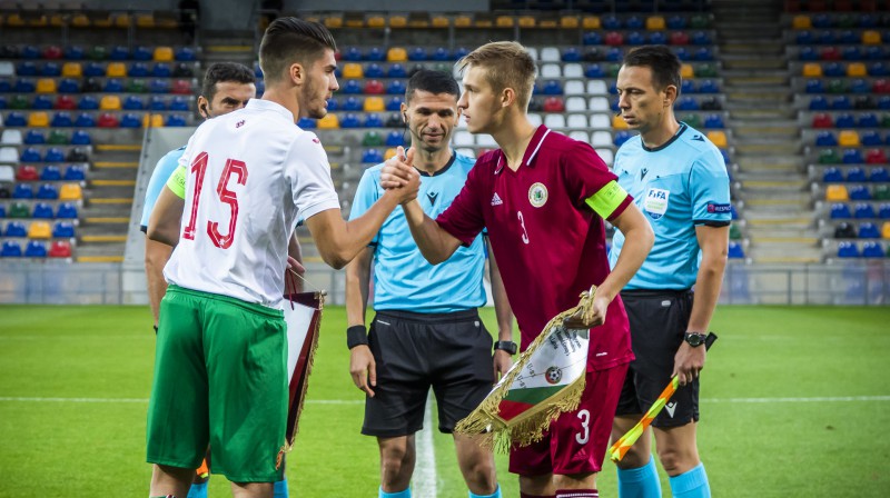 Latvijas U21 izlases kapteinis Daniels Balodis. Foto: Nora Krevņeva-Baibakova/LFF