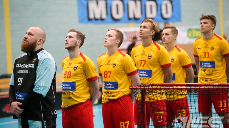 "Latvijas Hipotēka/Oxdog Ulbroka". Foto: Ritvars Raits, floorball.lv