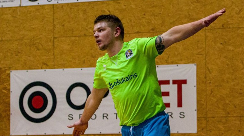 Līgas labākais vārtu guvējs Dmitrijs Kuzmins ("Jēkabpils Lūši"). Foto: futsal.lv/Petrow FC