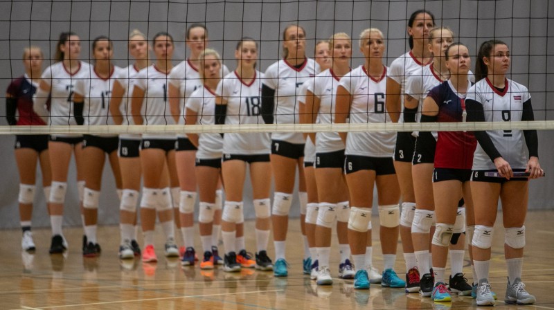 Latvijas sieviešu volejbola izlase. Foto: Gertrud Alatare / volley.ee