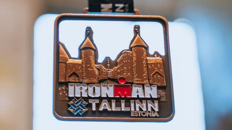 Tallinas "Ironman" medaļa. Organizatoru foto