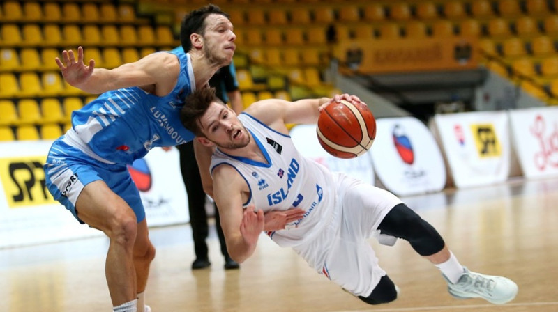 Luksemburga pret Islandi. Foto: FIBA