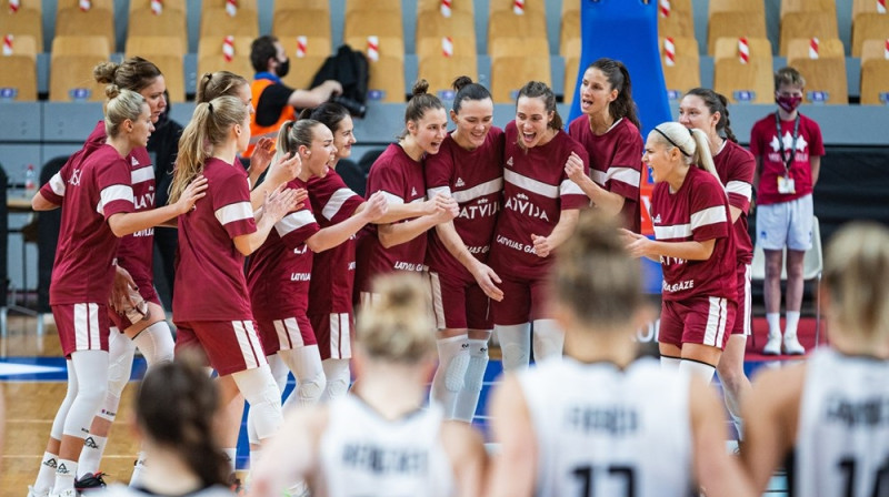 Latvijas sieviešu basketbola valstsvienība. Foto: basket.lv