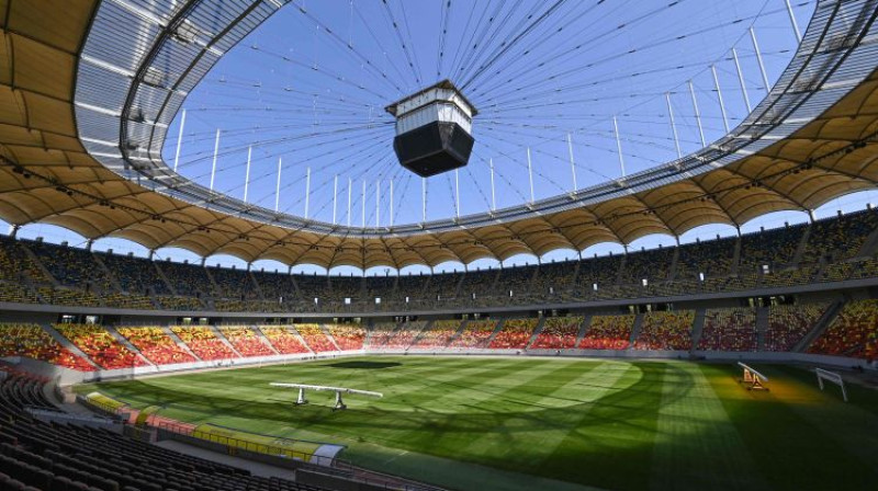 Bukarestes futbola stadions. Foto: AFP/Scanpix