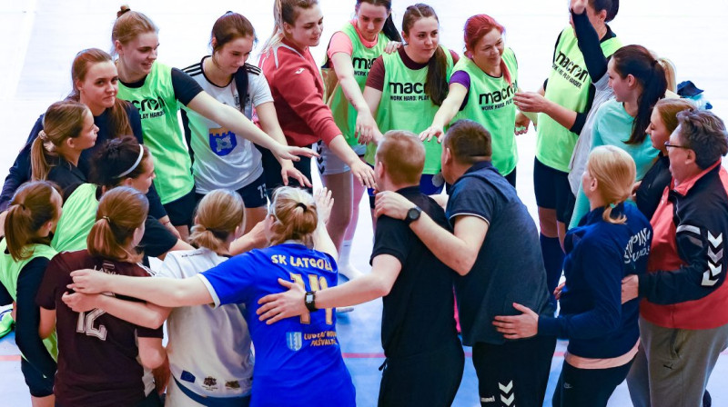 Latvijas sieviešu handbola izlase. Foto: handball.lv