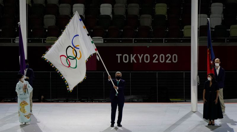 Tokijas olimpisko spēļu noslēguma ceremonija. Foto: f64