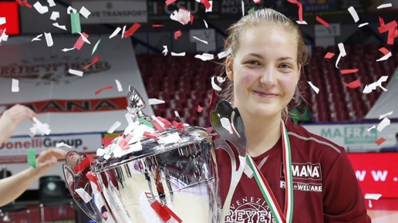 Laura Meldere: Itālijas čempione. Foto: Reyer Venezia