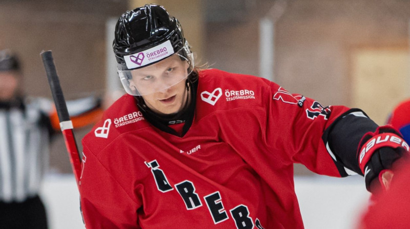 Rodrigo Ābols. Foto: Örebro Hockey