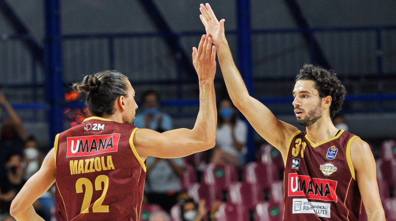 Venēcijas kluba basketbolisti. Foto: Reyer Venezia