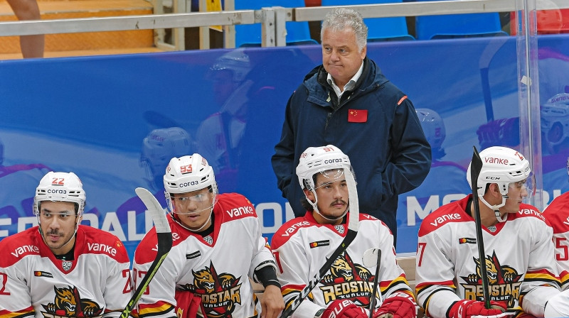 Ivano Dzanata - Pekinas "Kunlun Red Star" galvenais treneris. Foto: Deniss Dudujevs, HC Vityaz