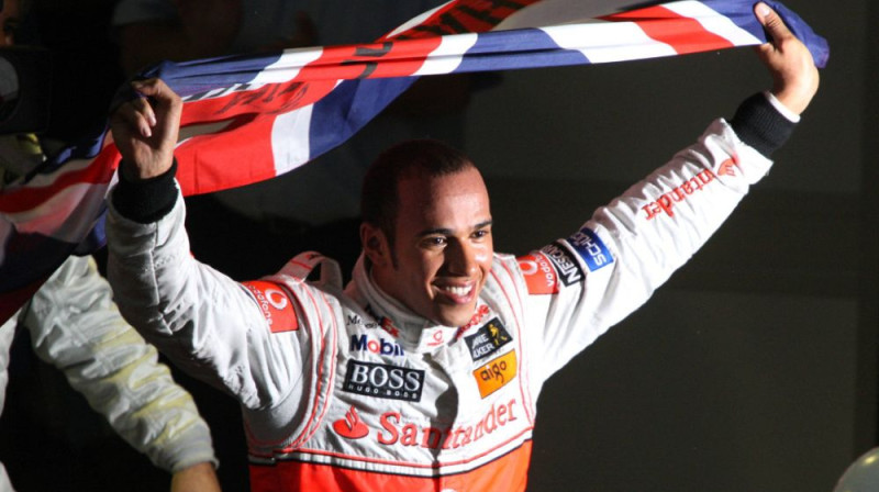 Lūiss Hamiltons 2008. gada sezonā. Foto: Motorsport.com