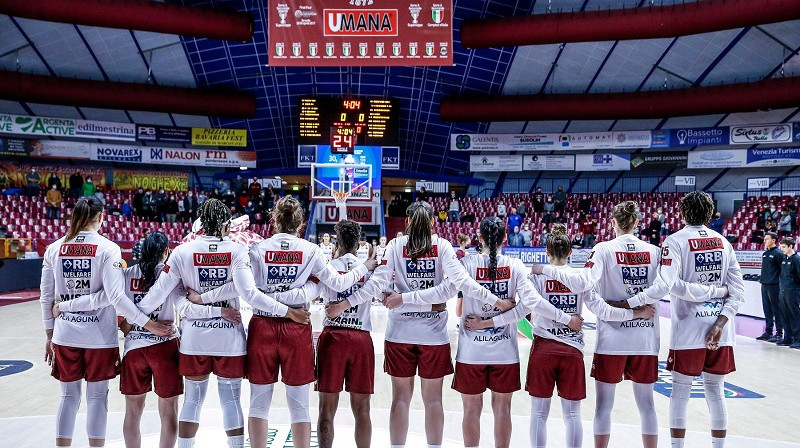 Venēcijas basketbolistes. Foto: Reyer