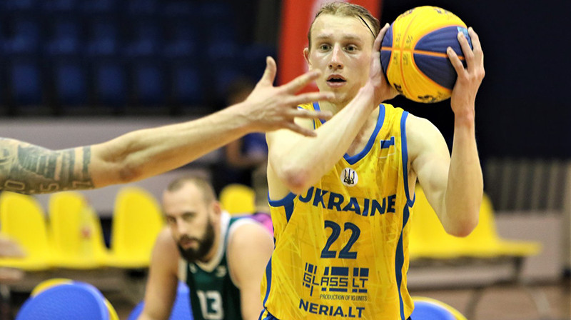 Ventspilī spēlēja ari 3x3 basketbolisti no Ukrainas. Foto: basket.lv