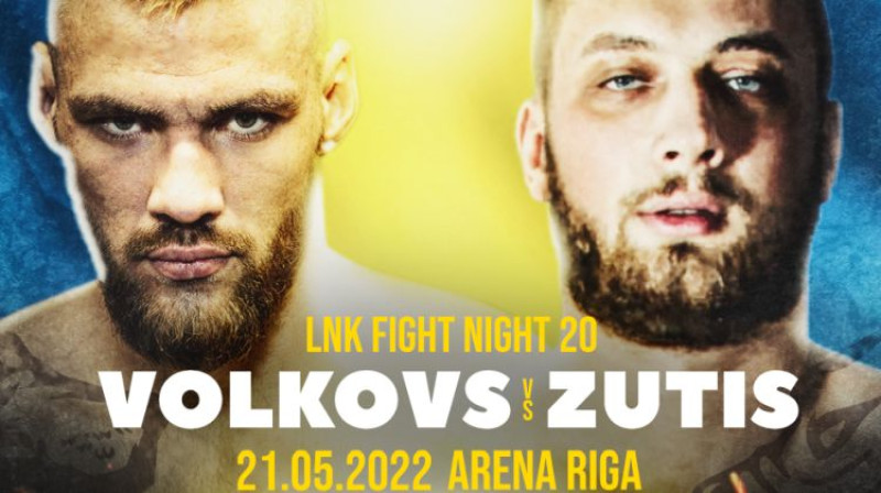 Milans Volkovs un Kristaps Zutis. Foto: LNK Boxing