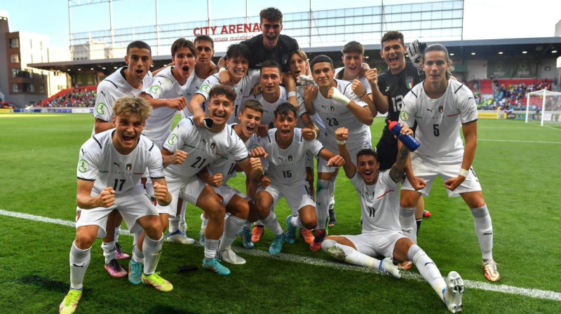 Itālijas U19 izlases futbolisti. Foto: UEFA