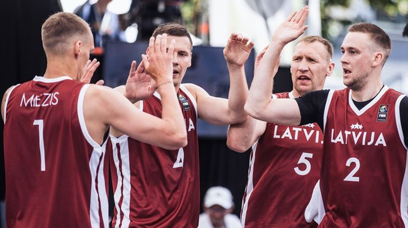 Latvijas 3x3 basketbola izlase. Foto: FIBA