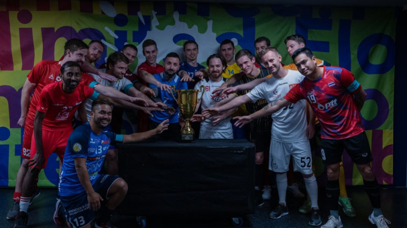 Pasaules florbola čempionāta dalībkomandu kapteiņi
Foto: IFF Floorball