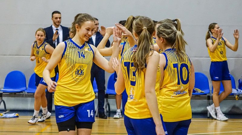 Ventspils basketbolistes 2022. gada novembrī. Foto: Ventspils sporta skola "Spars''