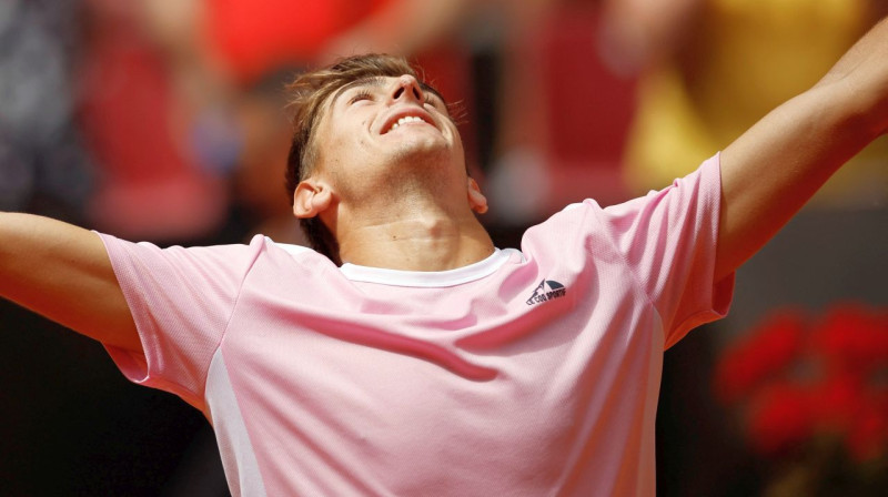 Itālijas tenisists Mateo Arnaldi. Foto: Juan Medina/Reuters/Scanpix