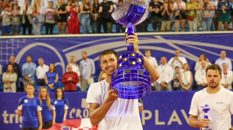 Umagas ATP 250 turnīra uzvarētājs Aleksejs Popirins. Foto: Hanza Media/Imago Images/Scanpix