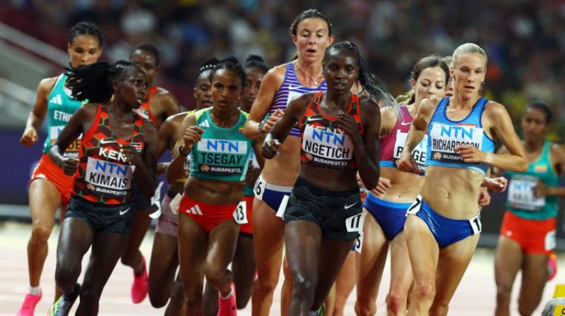 Agnese Ngetiča pasaules čempionātā. Foto: Reuters/Scanpix
