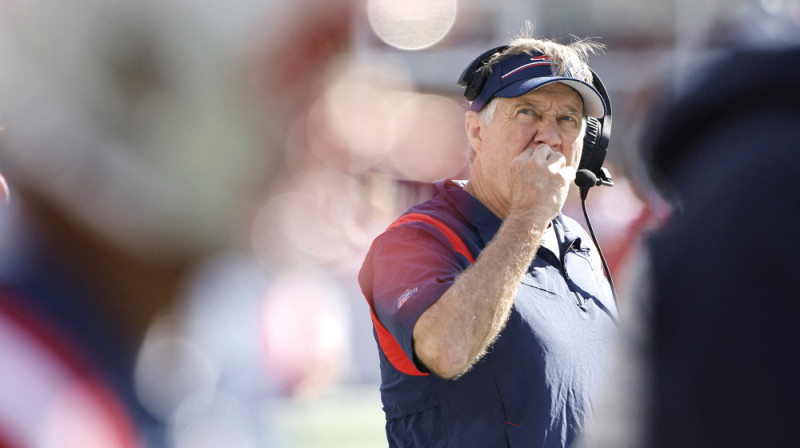 Jaunanglijas "Patriots" galvenais treneris Bils Beličeks. Foto: AFP/Scanpix