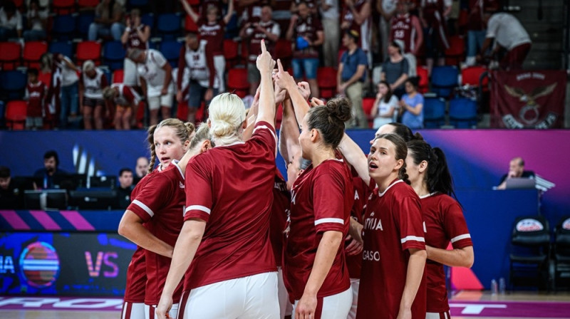 Latvijas sieviešu basketbola valstsvienība. Foto: EuroBasket Women