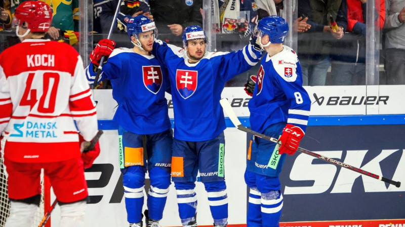 Slovākijas vastsvienības hokejisti. Foto: Hockey Slovakia