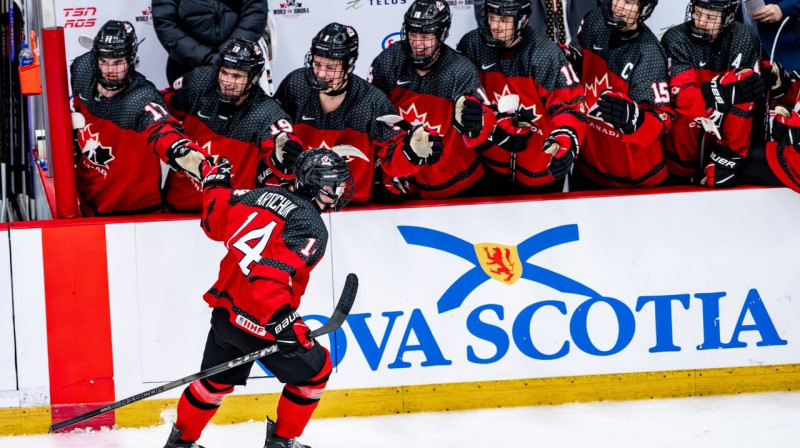 Kanādas austrumu komandas hokejisti. Foto: Hockey Canada