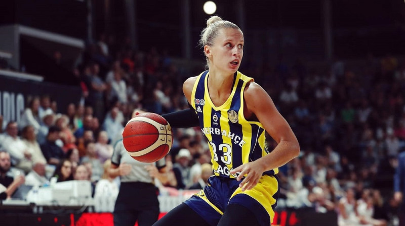 Kitija Laksa. Foto: EuroLeague Women