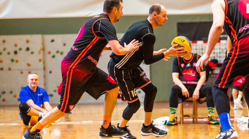 2022. gada Ropažu novada 3x3 basketbola turnīra fināls 40+ grupā. Publicitātes foto