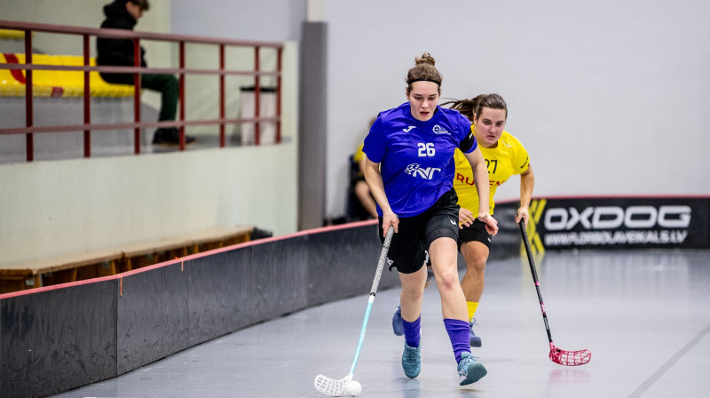 Anna Mūrniece kļuvusi par 21. spēlētāju čempionāta vēsturē, kura pārsniegusi 200 gūto vārtu robežu, foto: Jānis Lārmanis, Floorball.lv