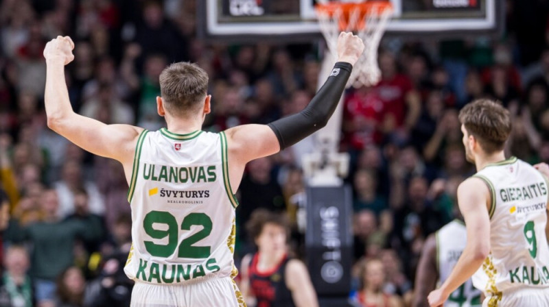 Kauņas "Žalgira" basketbolists Edgars Ulanovs. Foto: Rokas Lukoševičius