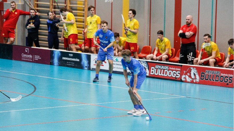 Ernests Ronis ar trim piespēlēm bija labākais savā komandā, foto: Ķekavas Bulldogs