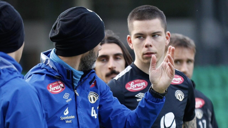 Lūkass Vapne. Foto: Martin Salbu/Sogndal Fotball