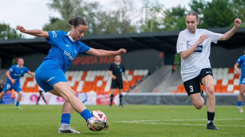 Mirklis no RFS un "Rīgas Futbola skolas" komandu spēles. Foto: Roberts Pūce/FK RFS