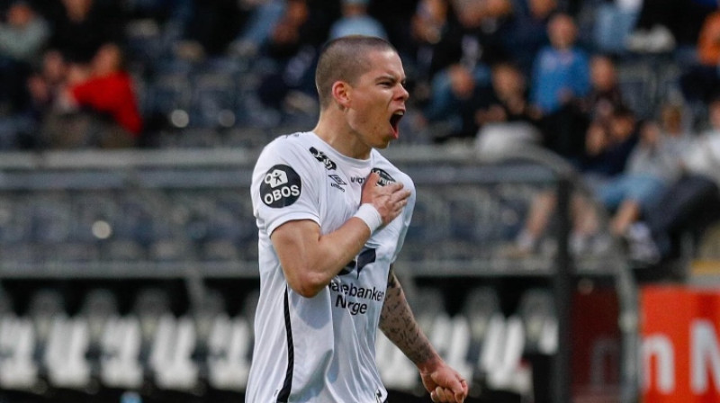 Lūkass Vapne. Foto: Sogndal Fotball