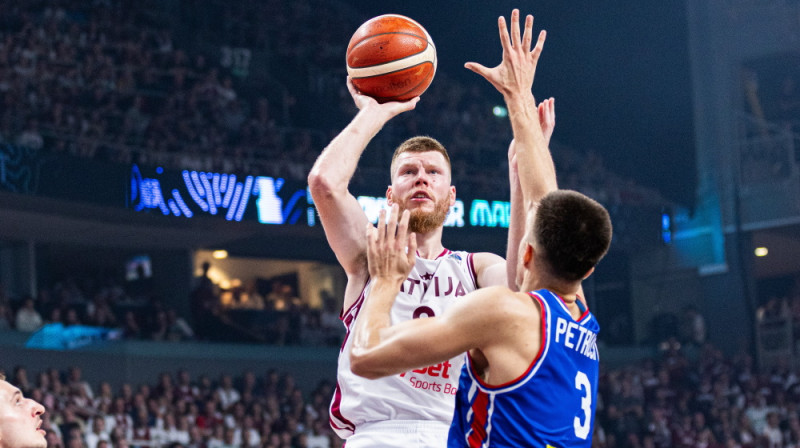 Dāvis Bertāns. Foto: Mārtiņš Goldbergs