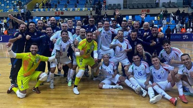 Itālijas telpu futbola izlase. Foto: FIGC